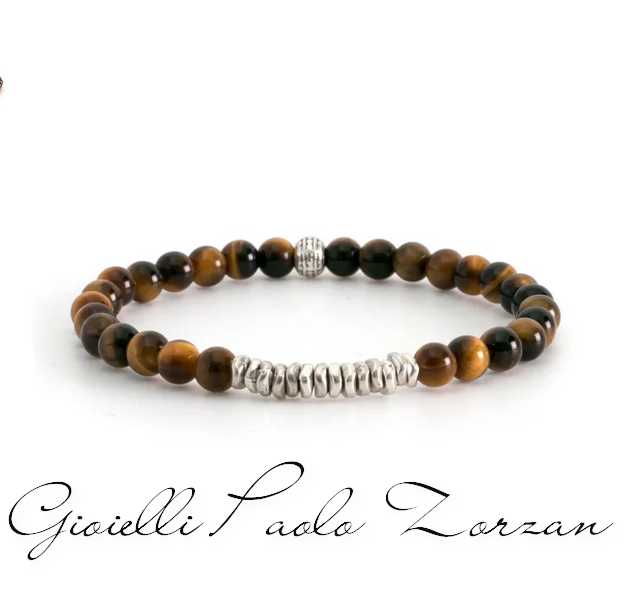 Bracciale Dandy street uomo in argento elastico TER19