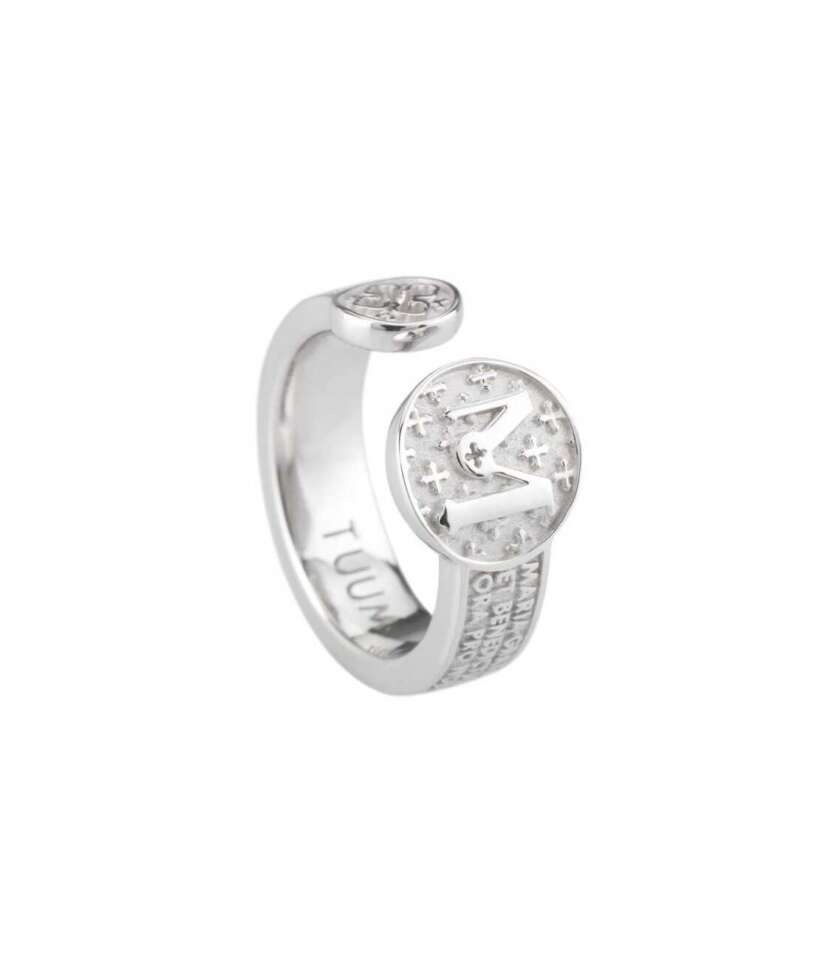 Anello Tuum Infinituum Mater Argento Rodiato INFMLA90C00