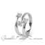 Anello Bliss Rugiada trilogy in oro bianco e diamanti 20106582  Anelli Trilogy
