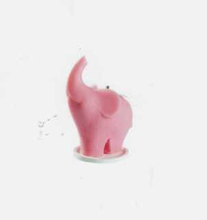 Candela profumata elefantino rosa Laguna Home 1-00431   Candele e Portacandele Profumatori e Diffusori