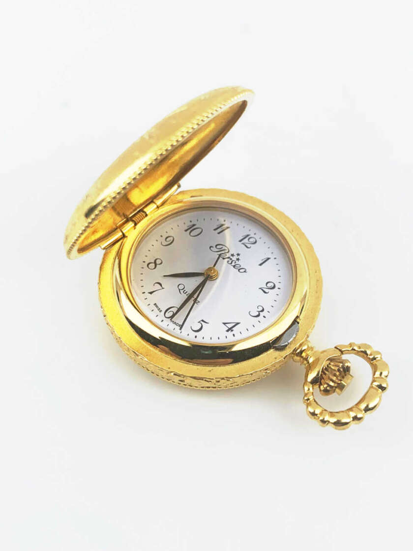 Orologio Perseo da tasca in acciaio dorato 80756/Q