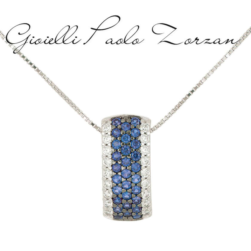 Collana Artlinea con pavé di zirconi Argento 925 ZCL1429/BL-LL