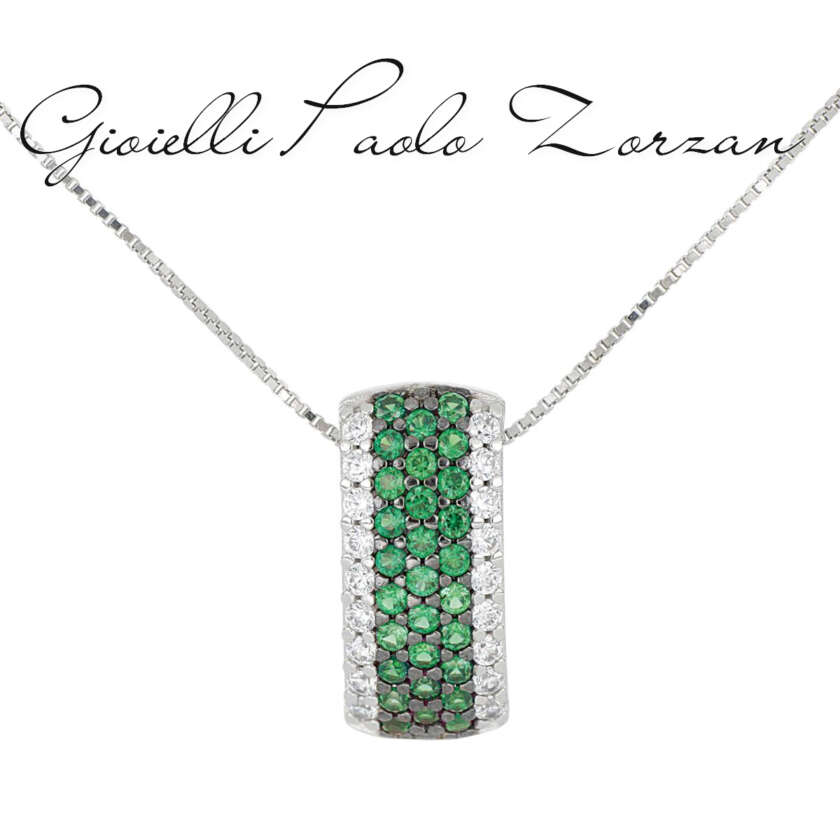 Collana Artlinea con pavé di zirconi Argento 925 ZCL1429/VE-LL