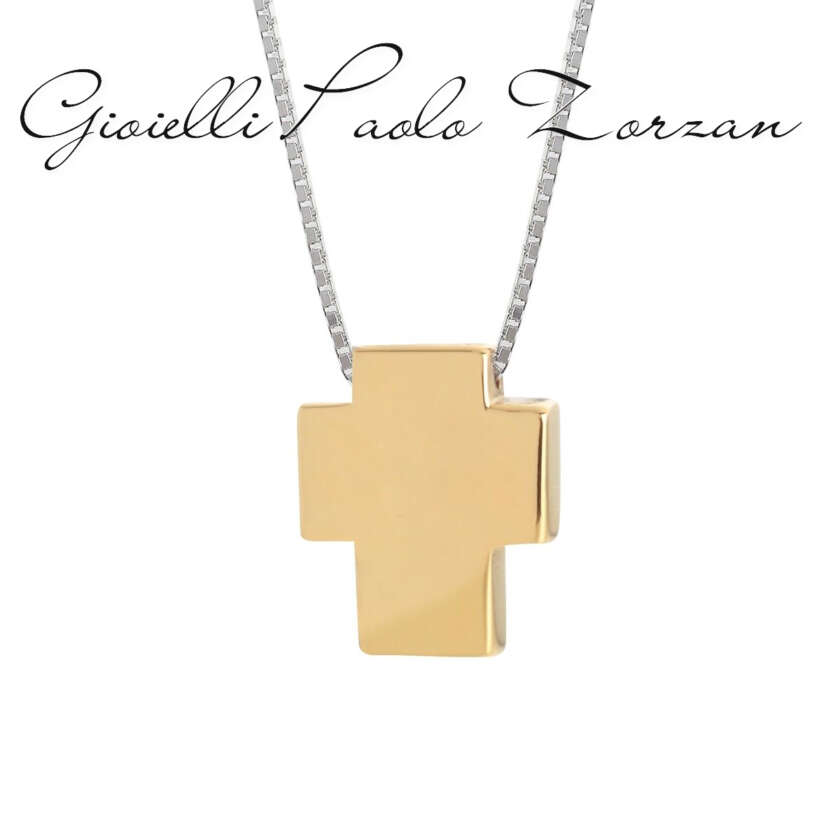 Collana Artlinea in oro 18kt con pendente a forma di Croce CEA4331-LO