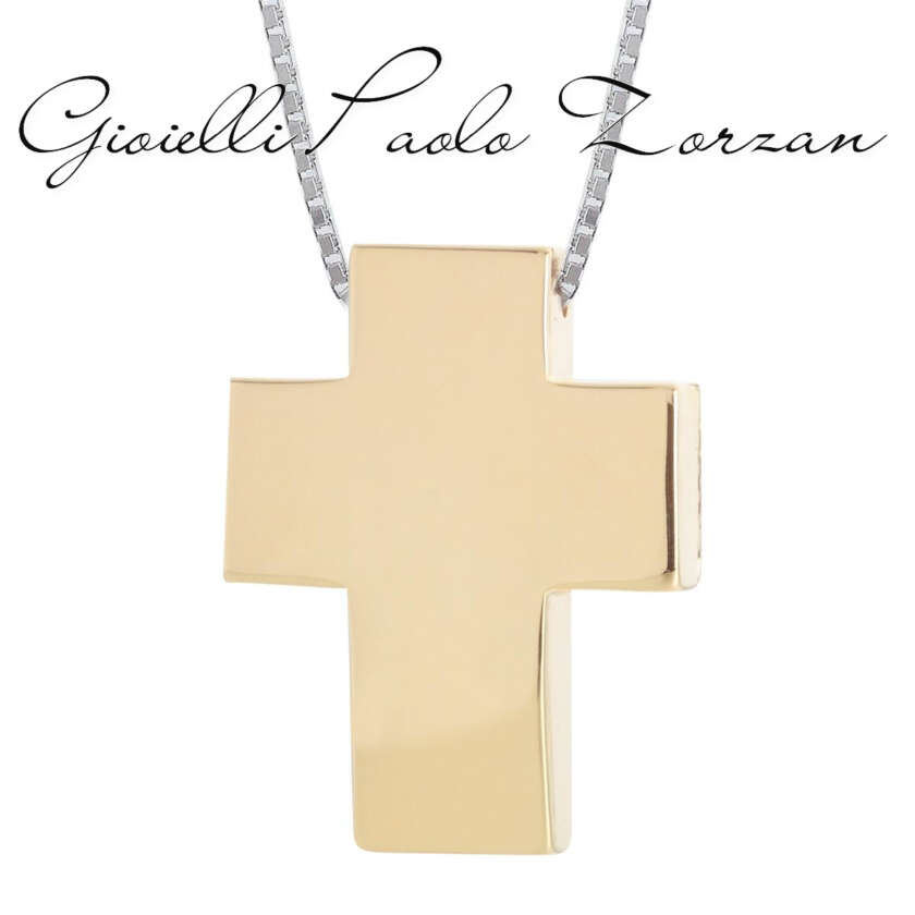 Collana Artlinea in oro 18kt con pendente a forma di Croce CEA4333-LO