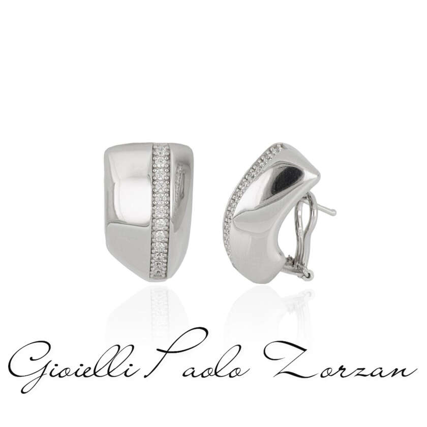 Orecchini Artlinea in argento 925 con riviera in zirconi ZOR1307-LB