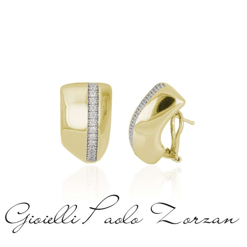 Orecchini Artlinea in argento 925 con riviera in zirconi ZOR1307-LI