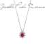 Collana Bliss Regal in oro bianco con diamanti e rubino 20074174  Girocolli