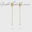 Orecchini Rue des mille cerchio catenella line e punto luce ORZ-024 M4 TD AU  Orecchini Pendenti