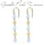 Orecchini Nanis "DANCING AZURE" pendenti in oro e acquamarina OA6-575  Orecchini Pendenti