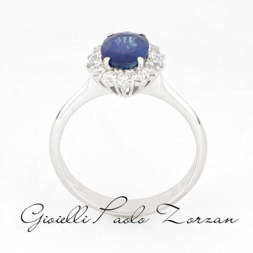 Anello Zaffiro modello Kate in Oro e Diamanti ref. ANPZ2509 - immagine 3
