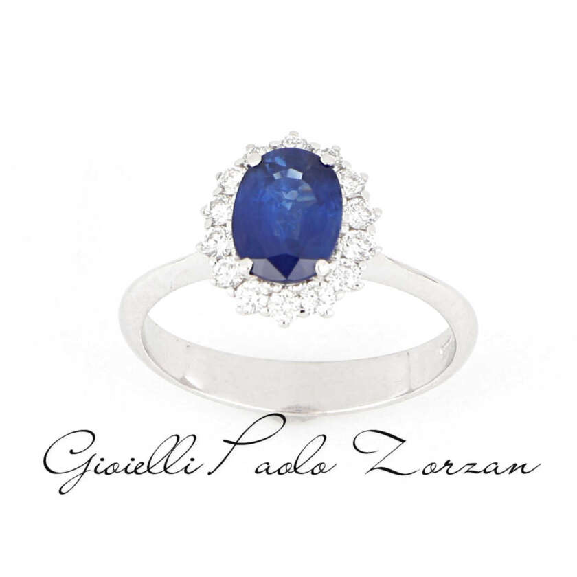 Anello Zaffiro modello Kate in Oro e Diamanti ref. ANPZ2509 - immagine 2
