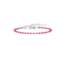 Bracciale kidult pop corn in acciaio e smalto rosa 732396  Bracciali a Maglia