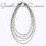 Collana Etrusca Rosario Multifilo con Pietra Naturale Spinello Nero  WSET00339.YG  Girocolli