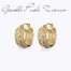 Orecchini Etrusca a Cerchio Catena Bizantina con Rondelle in Pavé di Cubic Zirconia WSET00875.YG  Orecchini Schiona