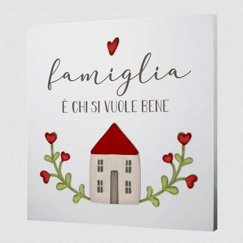 Quadro Grande L'angolo delle idee Famiglia è chi si vuole bene QUA_QU_310_ADC04
