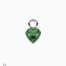 Ciondolo kidult a cuore verde per orecchini 741261  Elementi per Bracciali