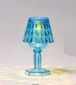 Bomboniera AD lampada a led azzurro portaconfetti B7303   Comunione Cresima