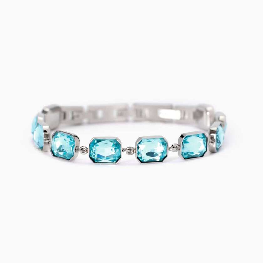Bracciale kidult Style 01 con cristalli azzurri 831001