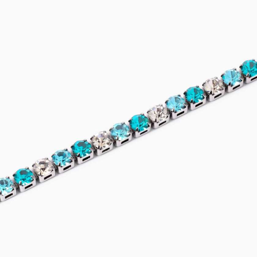 Bracciale kidult Style 12 tennis con cristalli bianchi e blu 831021 - immagine 3