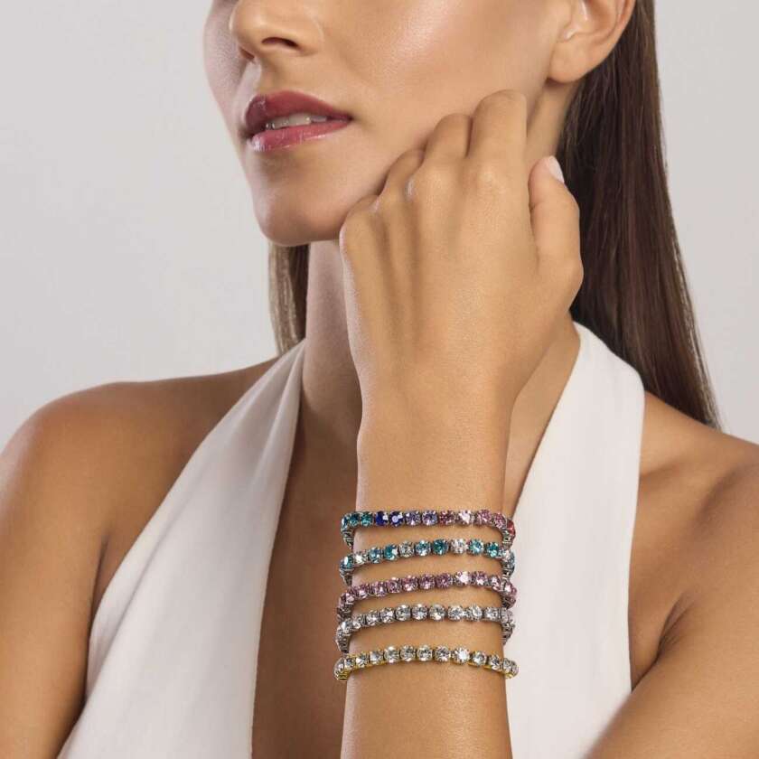 Bracciale kidult Style 12 tennis con cristalli bianchi e blu 831021 - immagine 2
