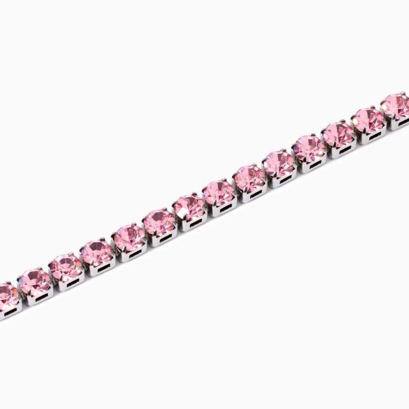 Bracciale kidult Style 12 tennis con cristalli rosa 831023 - immagine 3
