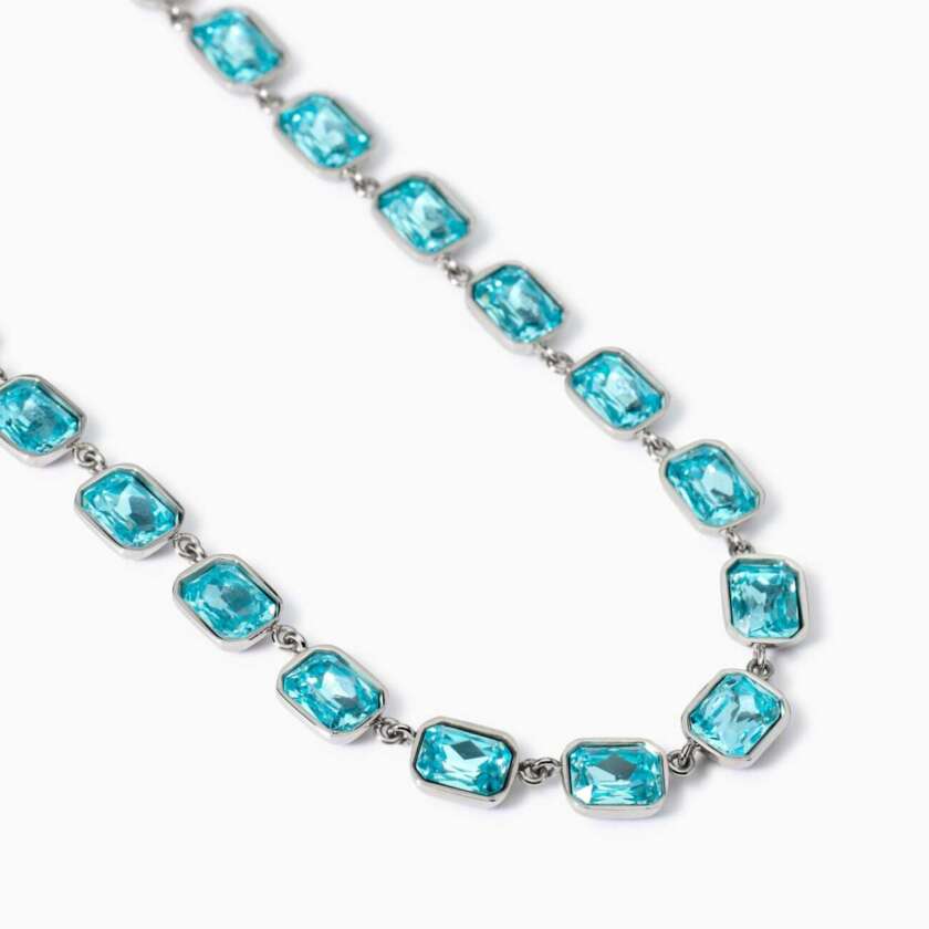 Girocollo kidult Style 01 con cristalli rettangolari 851004 - immagine 3