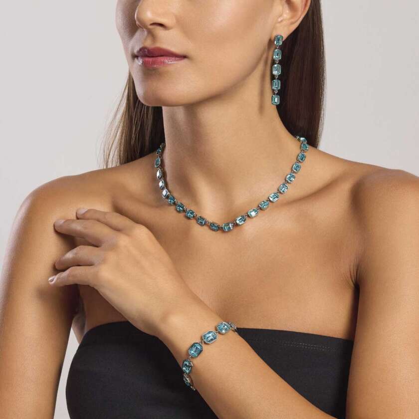 Girocollo kidult Style 01 con cristalli rettangolari 851004 - immagine 2