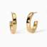 Orecchini kidult Style 09 a cerchio piatti dorati 861019  Orecchini Schiona
