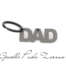 PORTACHIAVI MANO J DAD IN TITANIO CON DIAMANTE BLACK DA 3 PUNTI MINPCHTBDAD  Portachiavi