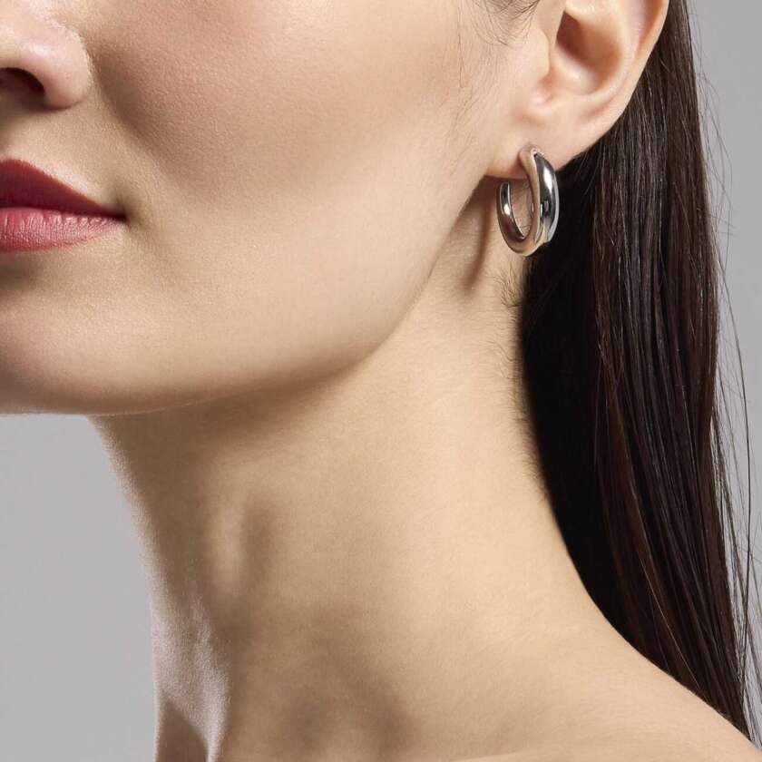 Orecchini kidult 861050 cerchio in acciaio 861050 - immagine 2