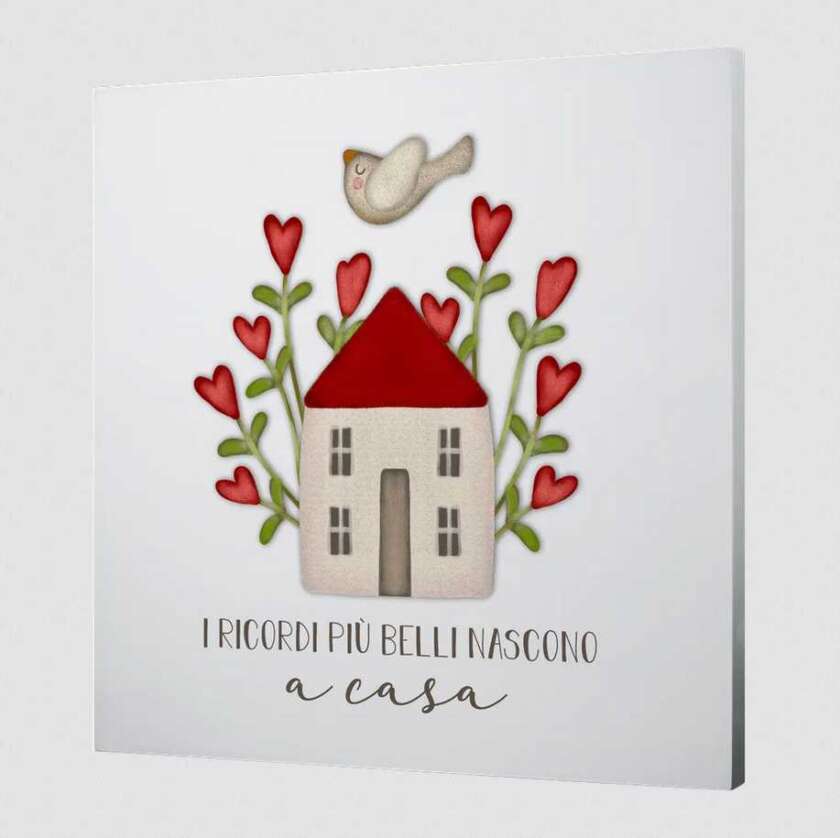 Quadro Grande L'angolo delle idee I ricordi più belli nascono a casa QUA_QU_310_ADC03