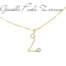 Collana con iniziale pendente L in oro giallo 18 kt SNAZ08  Collane con nome o iniziale