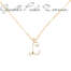 Collana con iniziale pendente C in oro giallo 18 kt SNAZ03  Collane con nome o iniziale