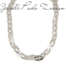 Collana Etrusca Lunga Catena Ovale Piatta Martellata WSET00459.RH  Collane Lunghe
