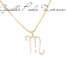 Collana con iniziale pendente M in oro giallo 18 kt SNAZ09  Collane con nome o iniziale