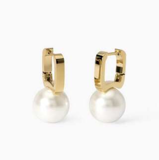Orecchini kidult in acciaio dorato con perle conchiglia Style 14 861026  Orecchini Pendenti