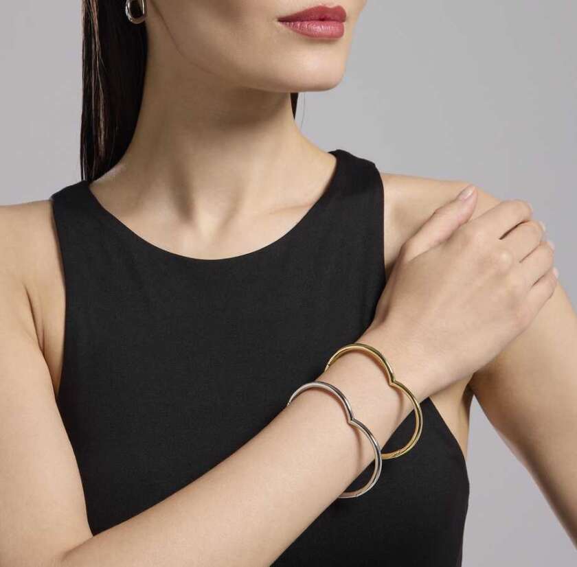 Bracciale kidult rigido a cuore in acciaio Style 15 831049 - immagine 2
