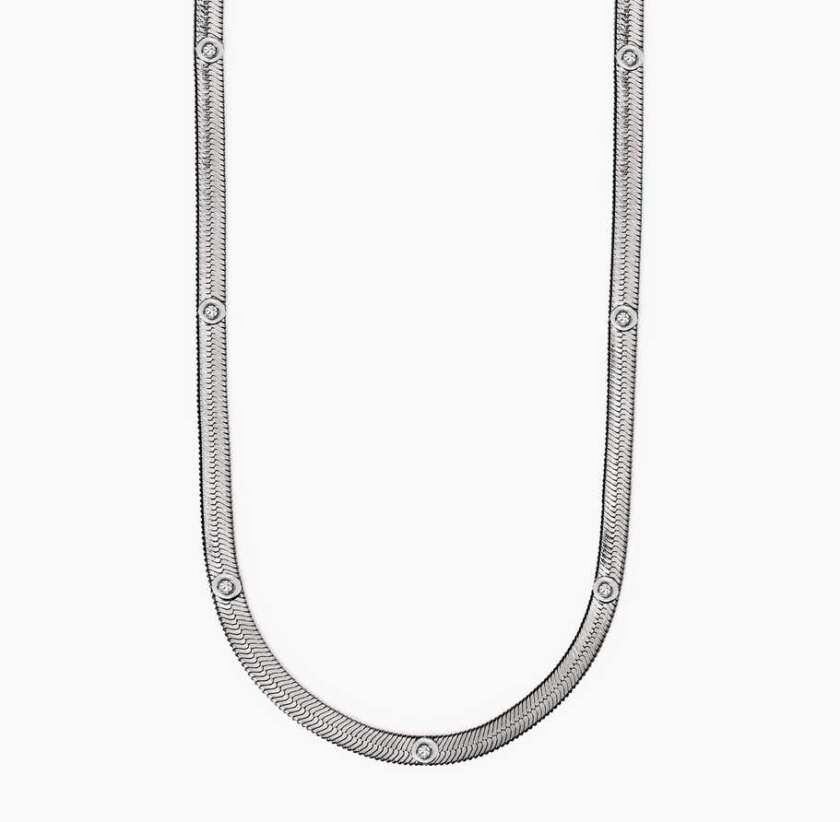 Girocollo kidult con cristalli bianchi Style 04 851012
