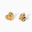 Orecchini Kidult cuore dorati effetto martellato Style 03 861009  Orecchini a Lobo