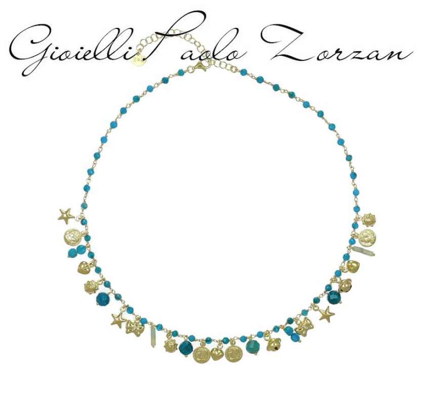 Collana IO&ME apatite e charm CLZAAPDO