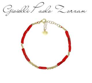 Bracciale IO&TE in corallo a tubini BRCPCOTDO  Bracciali a Maglia