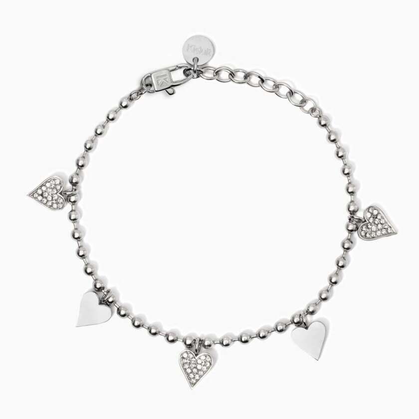 Bracciale kidult con ciondoli cuore Style 18 831055