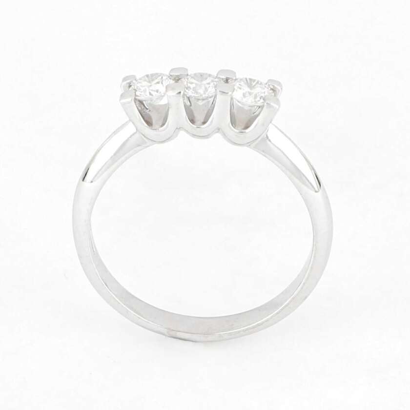 Anello Trilogy in Oro Bianco con Diamanti Naturali ct 0.90 ref. ANPZ4208G.090 - immagine 2
