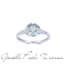 Anello Bliss in oro bianco con acquamarina e diamanti 20109730  Anelli