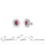 Orecchini Bliss in oro bianco con rubini e diamanti 20109817  Orecchini