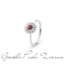 Anello Bliss in oro bianco con rubino e diamanti 20109819  Anelli