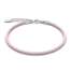 Bracciale Rerum in Cuoio Intrecciato Rosa 22007  Bracciali
