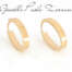 Orecchini ovali in oro giallo 9 kt DZC17-9KT  Orecchini Schiona