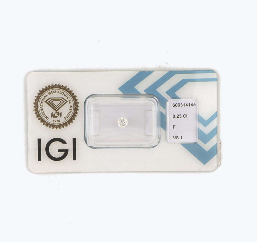 Diamante in blister CERTIFICATO IGI Ct 0.20 Ref. 691538464